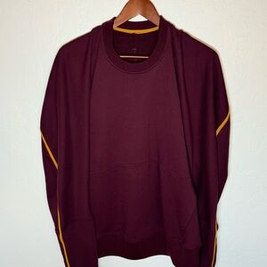 lululemon athletica Burgundy Sweater with Yellow Accents